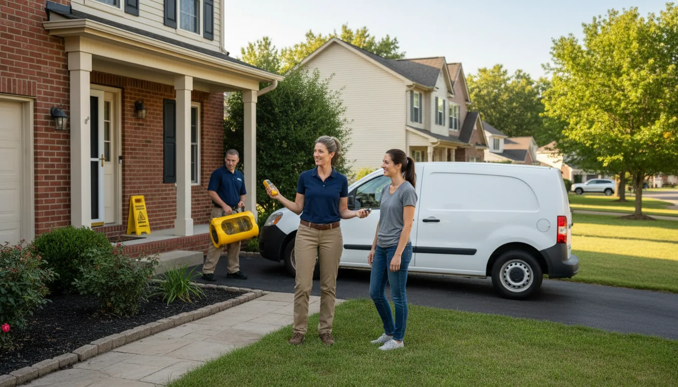 Residential water damage restoration in South Windsor, CT